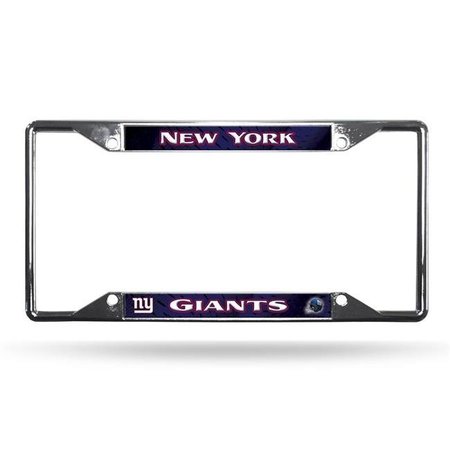 BOOKAZINE New York Giants License Plate Frame Chrome EZ View 9474652532